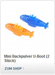 Mini Backpulver U-Boot - funktioniert mit Backpulver Antrieb