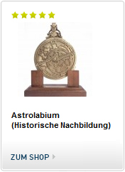 Historische Nachbildung eines Astrolabium des französischen Astronoms Michael Asineus aus dem Jahr 1602