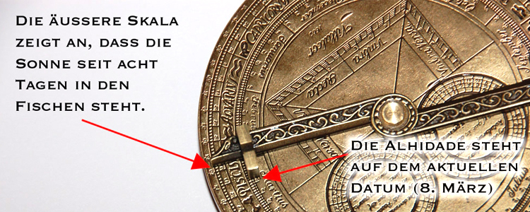 Astrolabium Funktion und Anleitung