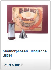 Die Anamorphose: Set mit zwei Spiegeln