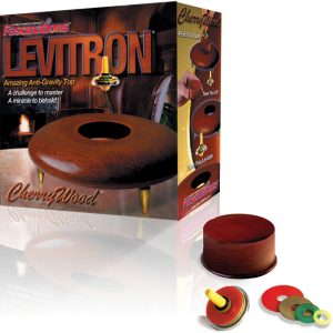 Levitron aus Kirschholz mit Zubehör (magnetisch schwebender Kreisel)