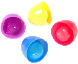 Buntes Silly Putty in eigförmiger Verpackung (Intelligente Knete, Springknete)