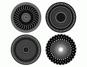 Physikalischer Design-Artikel: Moire Untersetzer