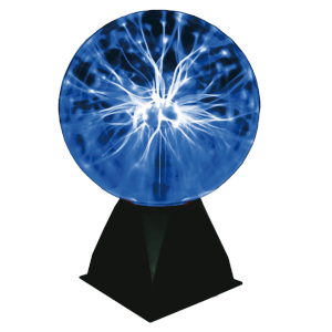 Blau leuchtende Plasmalampe, Plasmaball, Plasmakugel