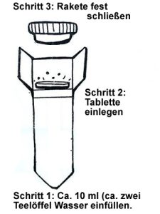 Anleitung für die Alka Seltzer Filmdosen Rakete