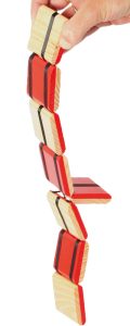 Jakobsleiter, auch Jacob's Ladder, Jacobsleiter oder Zauberklapperschlange genannt. Ein klassisches Physik-Spielzeug